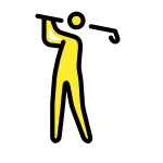 Man Golfing SVG Icon